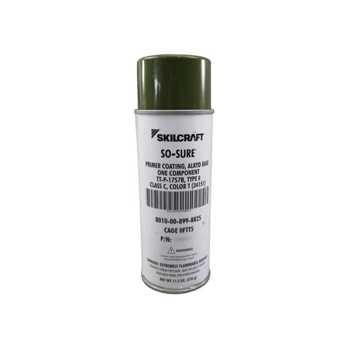 SO Sure Primer Coating TT-P-1757 Flat Green 34151, 11.5 OZ – 0084-348