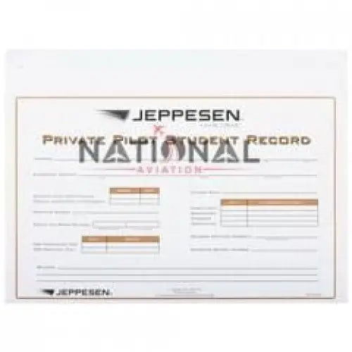 Private Pilot Student Record – 10001796-003