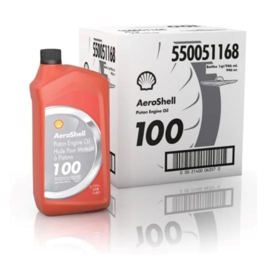 Straight Mineral SAE 50 Aircraft Oil, Quart – 100QT