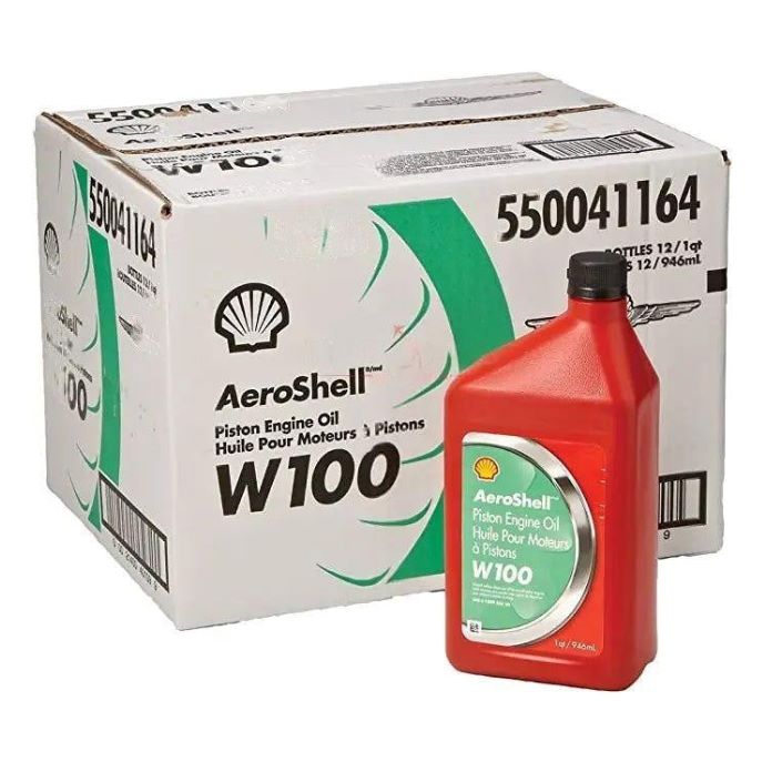 AeroShell W100 Aviation Oil, Quart – 100WQT