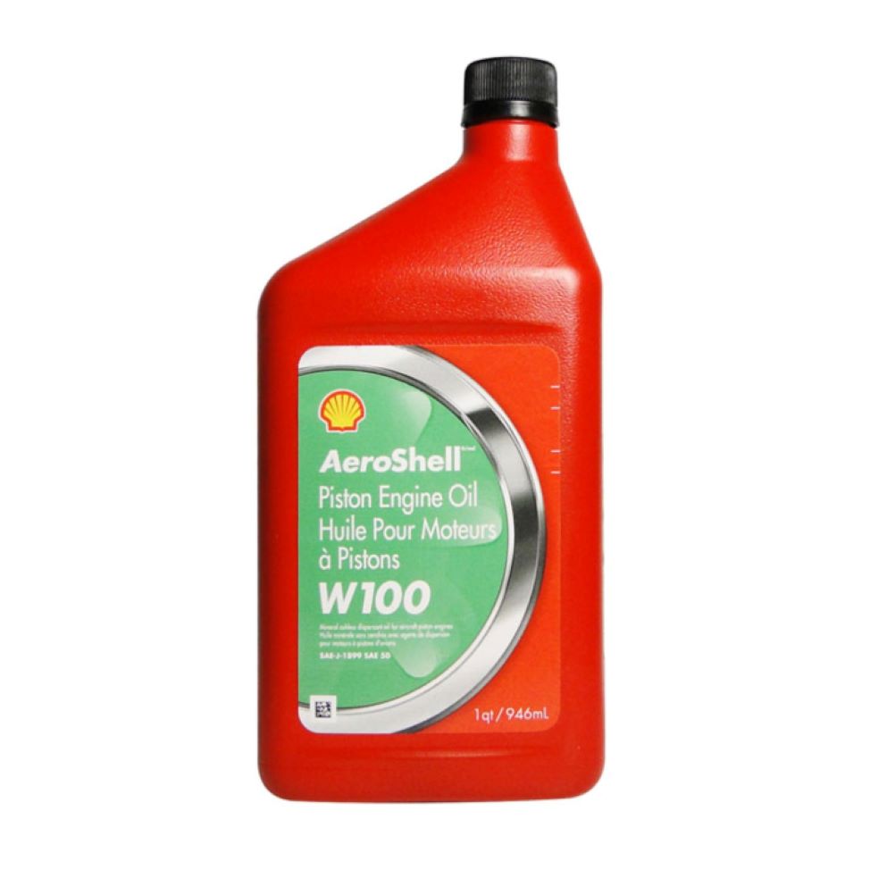 AeroShell W100 Aviation Oil, Quart – 100WQT