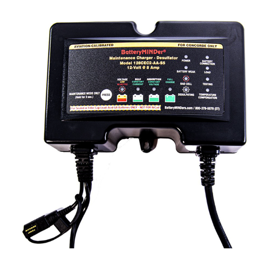 BatteryMINDer 12V 8A Concorde Charger-Maintainer – 128CEC2-AA-S5 
