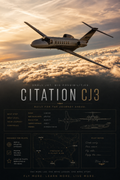 Cessna Citation CJ3 Metal Print