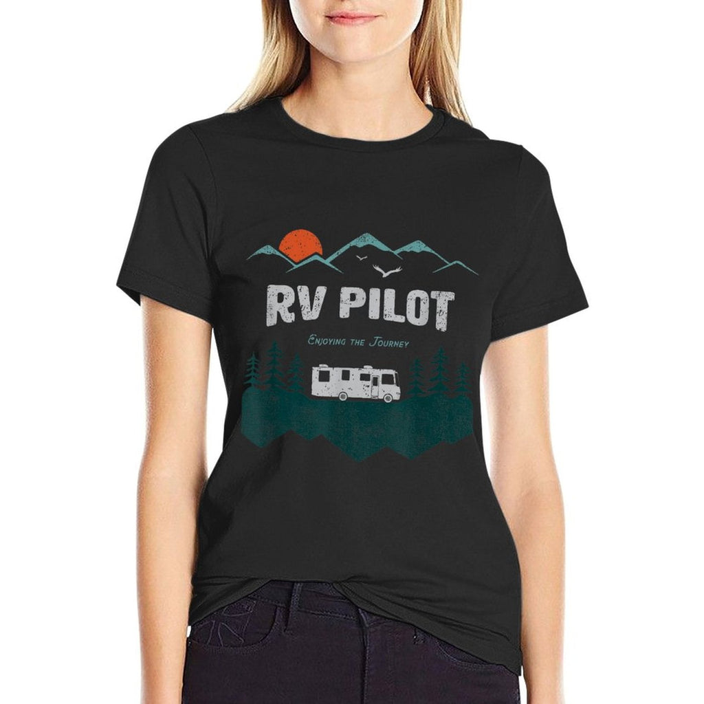 RV Pilot Camping Shirt Motorhome Travel Vacation Gift T-Shirt