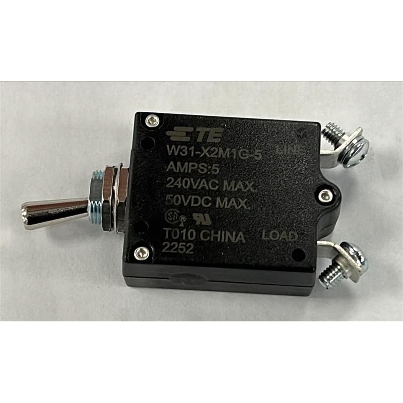 TE Connectivity Circuit Breaker 5A 50VDC – W31X2M1G5