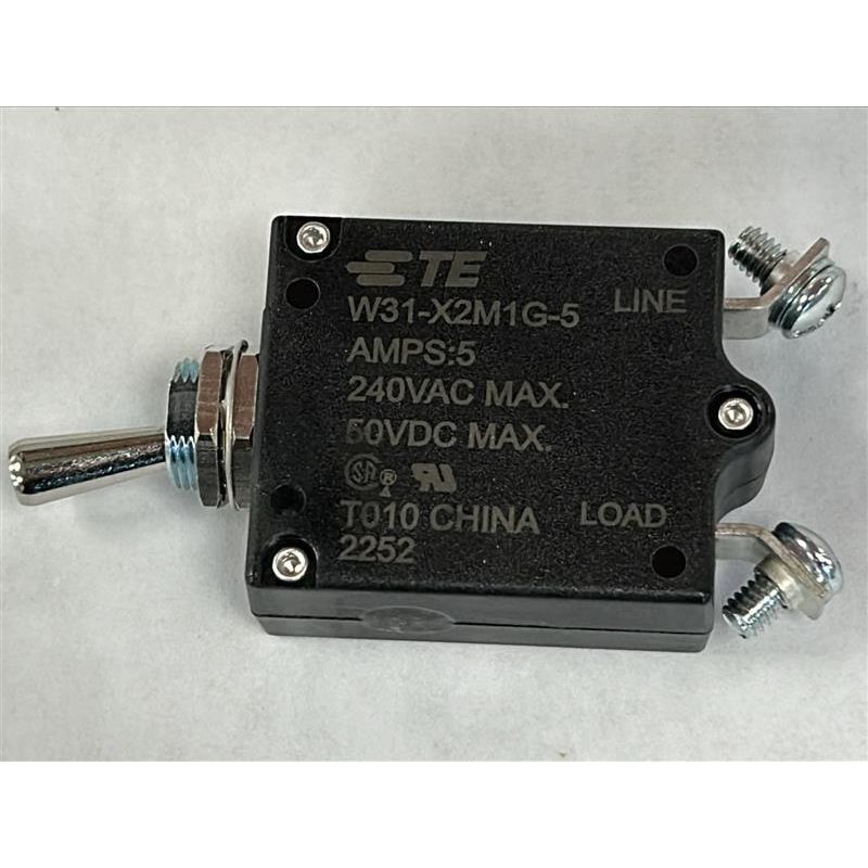 TE Connectivity Circuit Breaker 5A 50VDC – W31X2M1G5