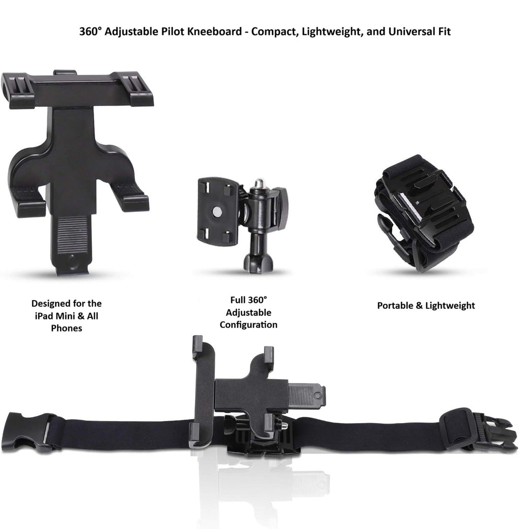 TechSierra Pilot Kneeboard for iPad Mini (All versions), Lightweight and Compact