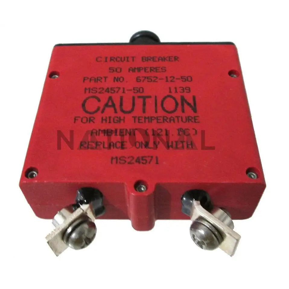 Klixon® Circuit Breaker - 50 Amp (MS24571-50) – 6752-12-50