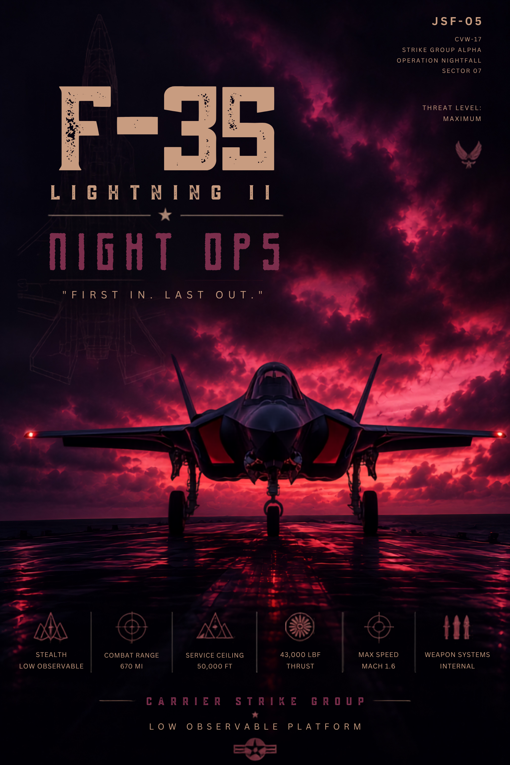 F-35 Metal Print