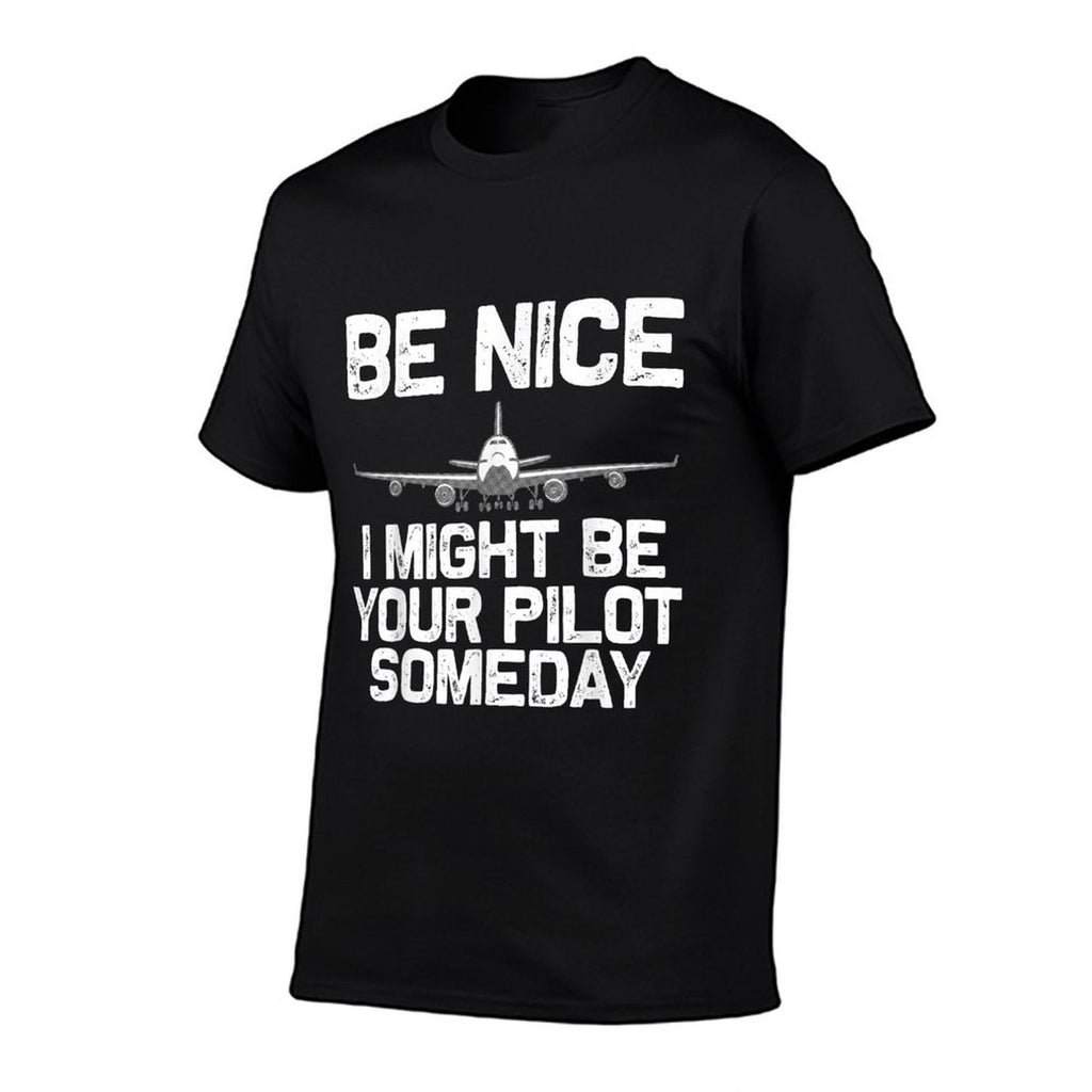 Funny Pilot Art For Men Women Kids Aviation Airplane Pilot T-Shirt