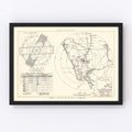 Vintage Map of the Charlotte County Municipal Airport Florida Vicinity, 1952