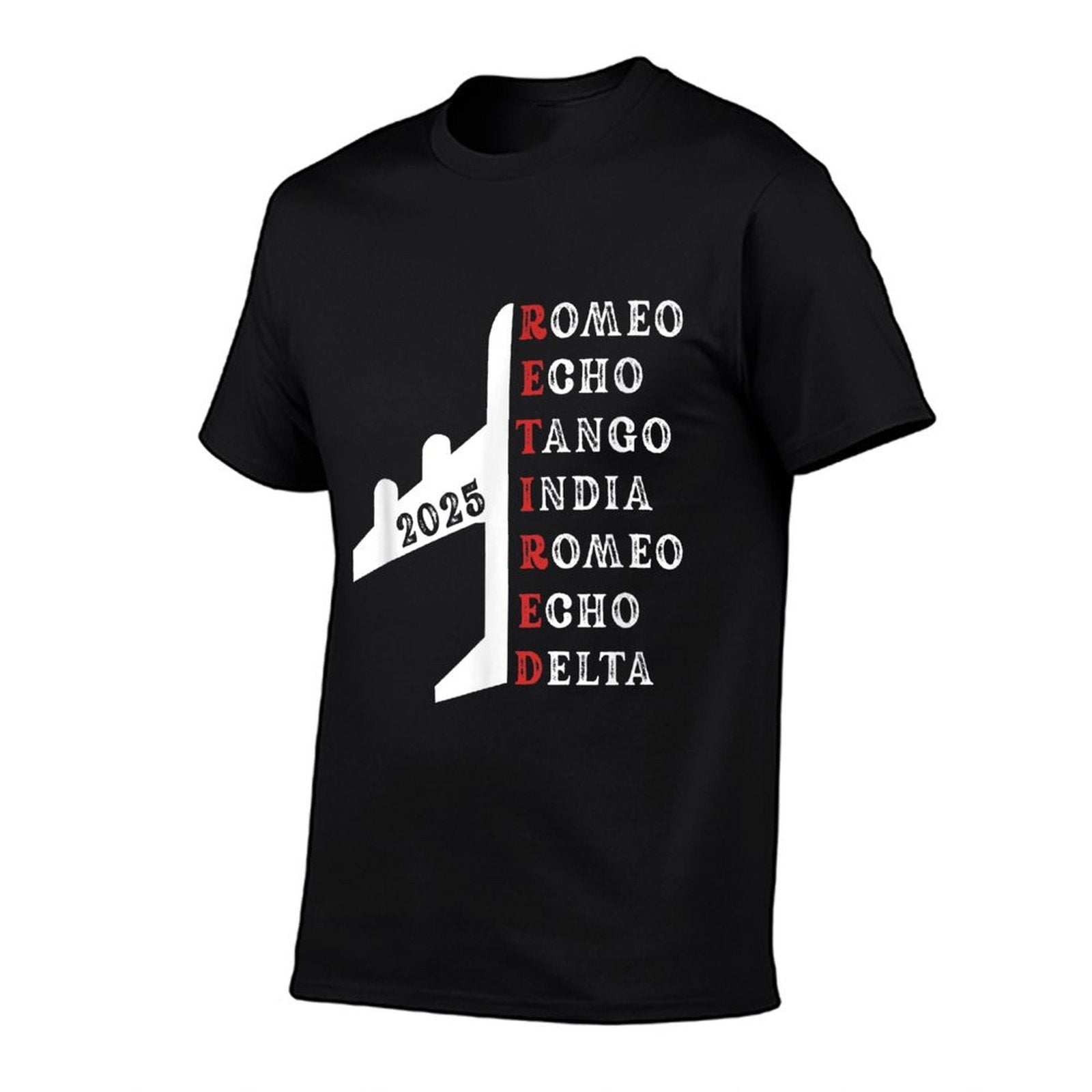 Retired Pilot 2025 Phonetic Alphabet Retirement Gift Unisex T-Shirt
