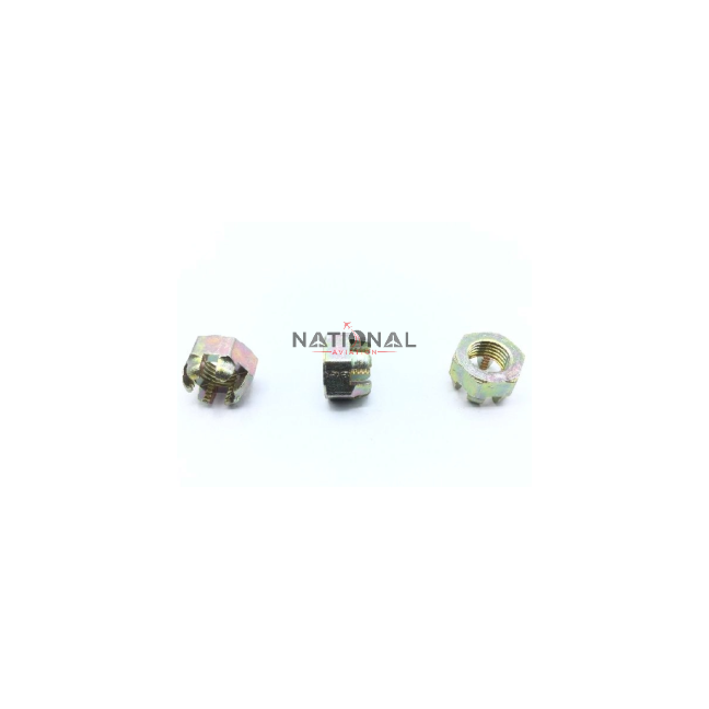 Castle Nut / Regular Height - 3/8-24 - Cadmium Plated – AN310-6