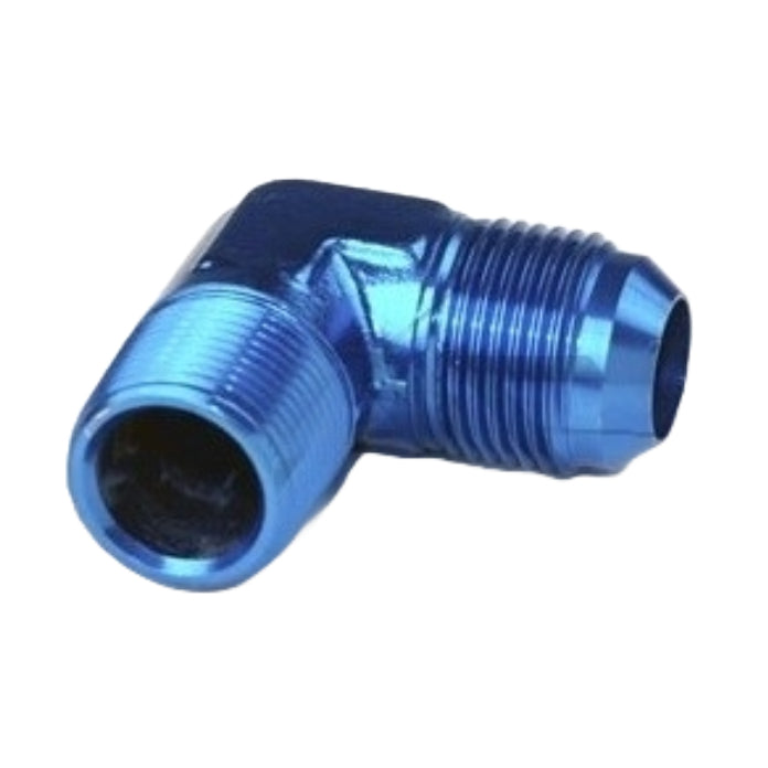 90-Deg Elbow, Flared Tube to Pipe, 1/4 x 1/8 – AN822-4D