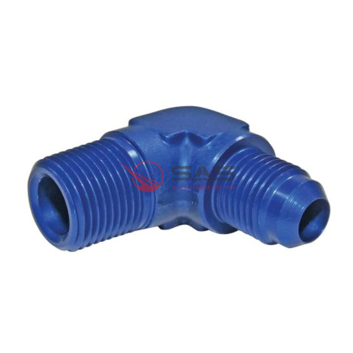 90-Deg Elbow, Flared Tube to Pipe, 3/8 x 1/4 – AN822-6D