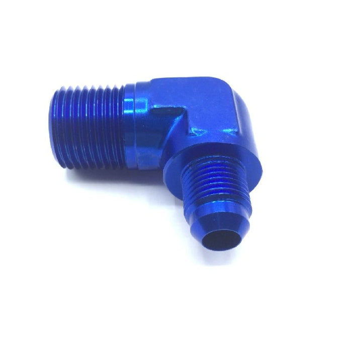 90-Deg Elbow, Flared Tube to Pipe, 1/2 x 3/8 – AN822-8D