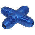 Cross, Flared Tube, Alum,tube OD 1/4, Thread 7/16-20 – AN827-4D
