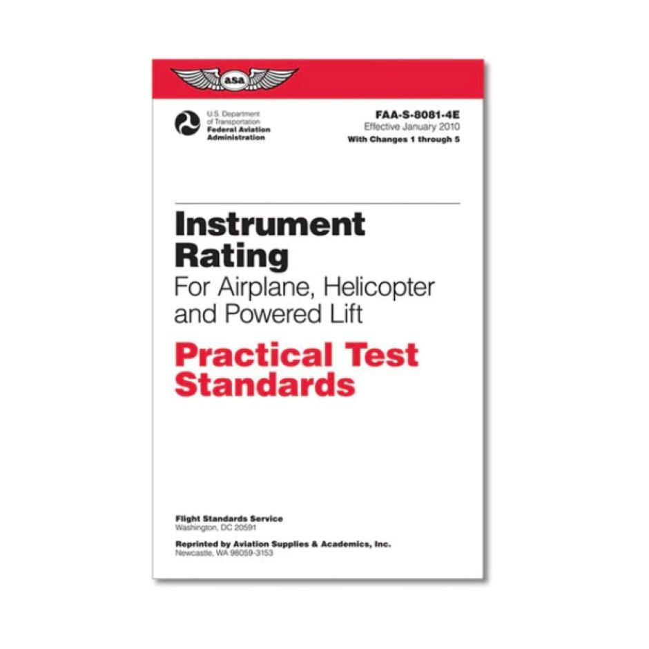 Instrument Rating Practical Test Standards – ASA-8081-4E