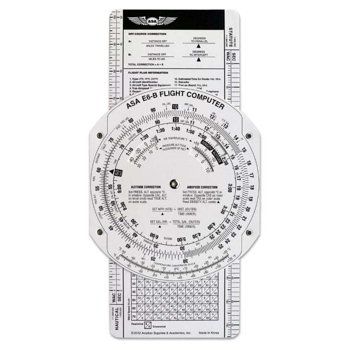 E6B Paper Flight Computer – ASA-E6B-P