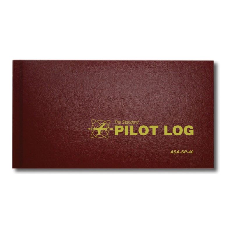 ASA Hardcover Standard Pilot Log Book – ASA-SP-40