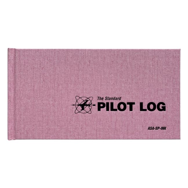 ASA Standard Pilot Log Book, Pink – ASA-SP-INK