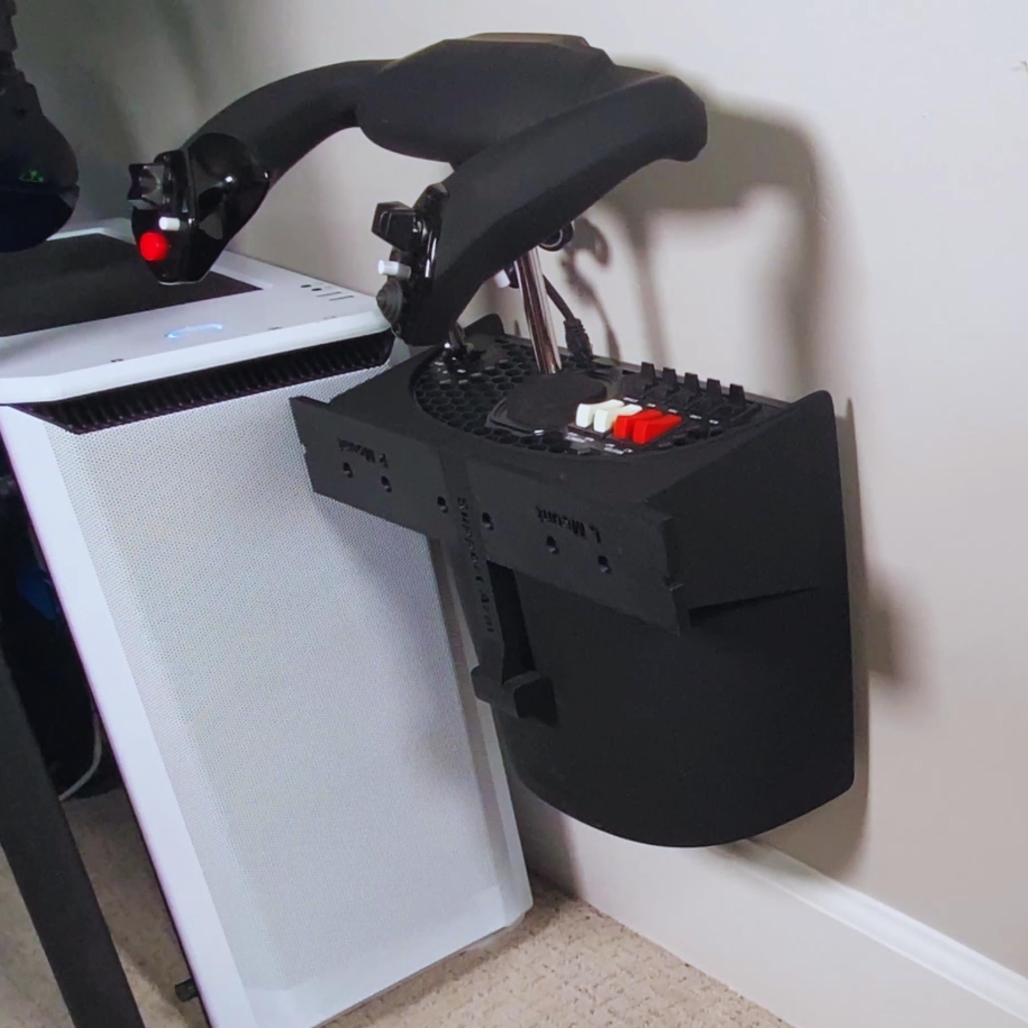 Honeycomb Alpha Wall Mount / Yoke Mount / Flight Simulator Accessory for Organized Cockpit Setup MSFS & X-Plane