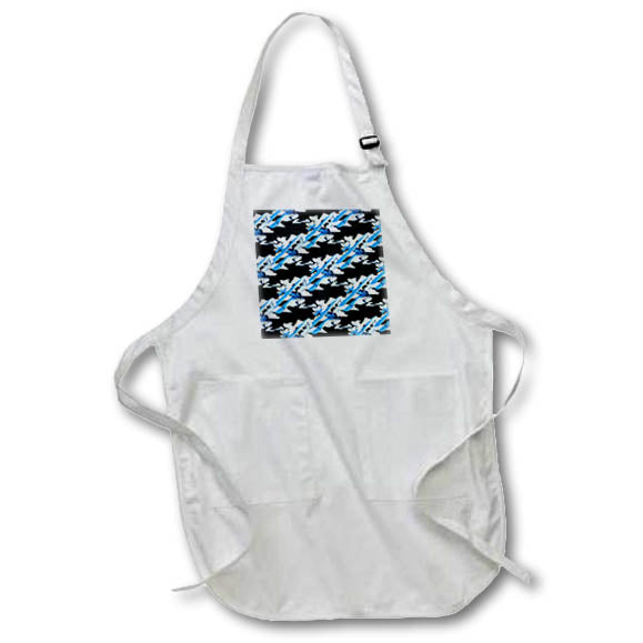 Apron - A light sky blue biplane pattern pilots who love old aircraft. Creative Studios – Aviation Airplanes
