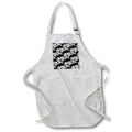 Apron - A black and white biplane pattern for those who love flying. Creative Studios – Aviation Airplanes