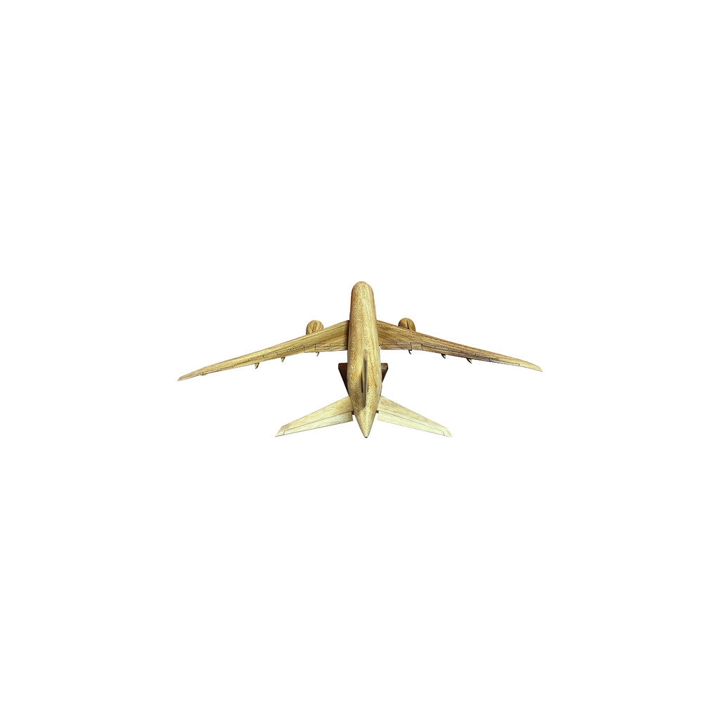 Boeing 787 Dreamliner Mahogany Wood Desktop Airplane Model