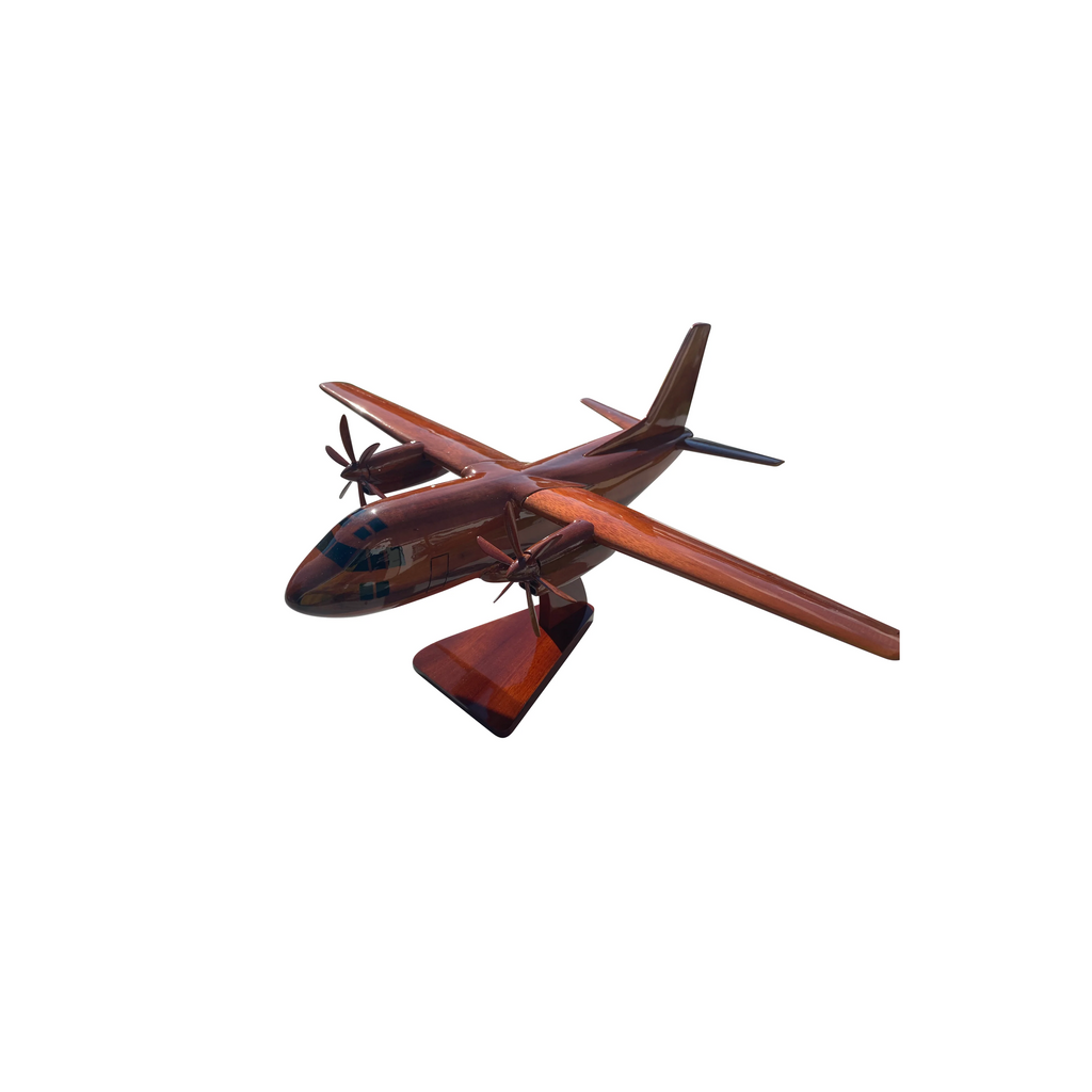 C-27J ( C27J ) Spartan Mahogany Wood Desktop Airplane Model
