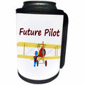 3dRose MacDonald Creative Studios – Aviation - A cute Future Pilot for any kid who dreams of flying airplanes. - Can Cooler Bottle Wrap (cc_299207)