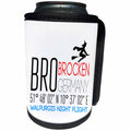 3dRose Alexis Design - Funny Witch - Broken, Germany, witch on broom, Walpurgis night funny aviation gift - Can Cooler Bottle Wrap (cc_320341)