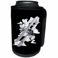 3dRose A biplane aviation graphic if you love flying and old... - Can Cooler Bottle Wrap (cc_351836)