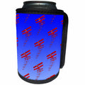 3dRose A pattern of modern aviation art of classic biplanes. - Can Cooler Bottle Wrap (cc_351844)