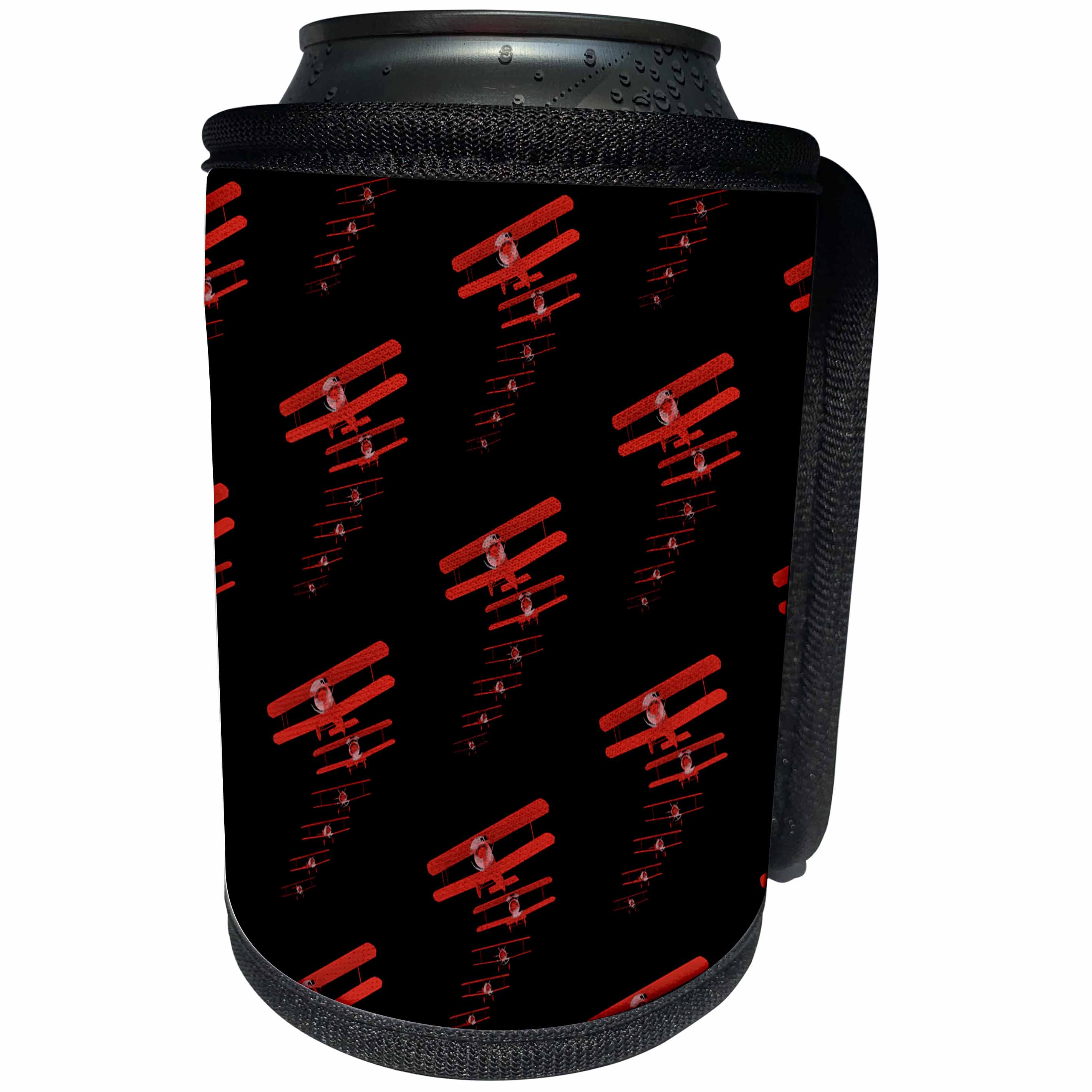 3dRose Classic aviation art of biplanes flying for aviation... - Can Cooler Bottle Wrap (cc_351846)