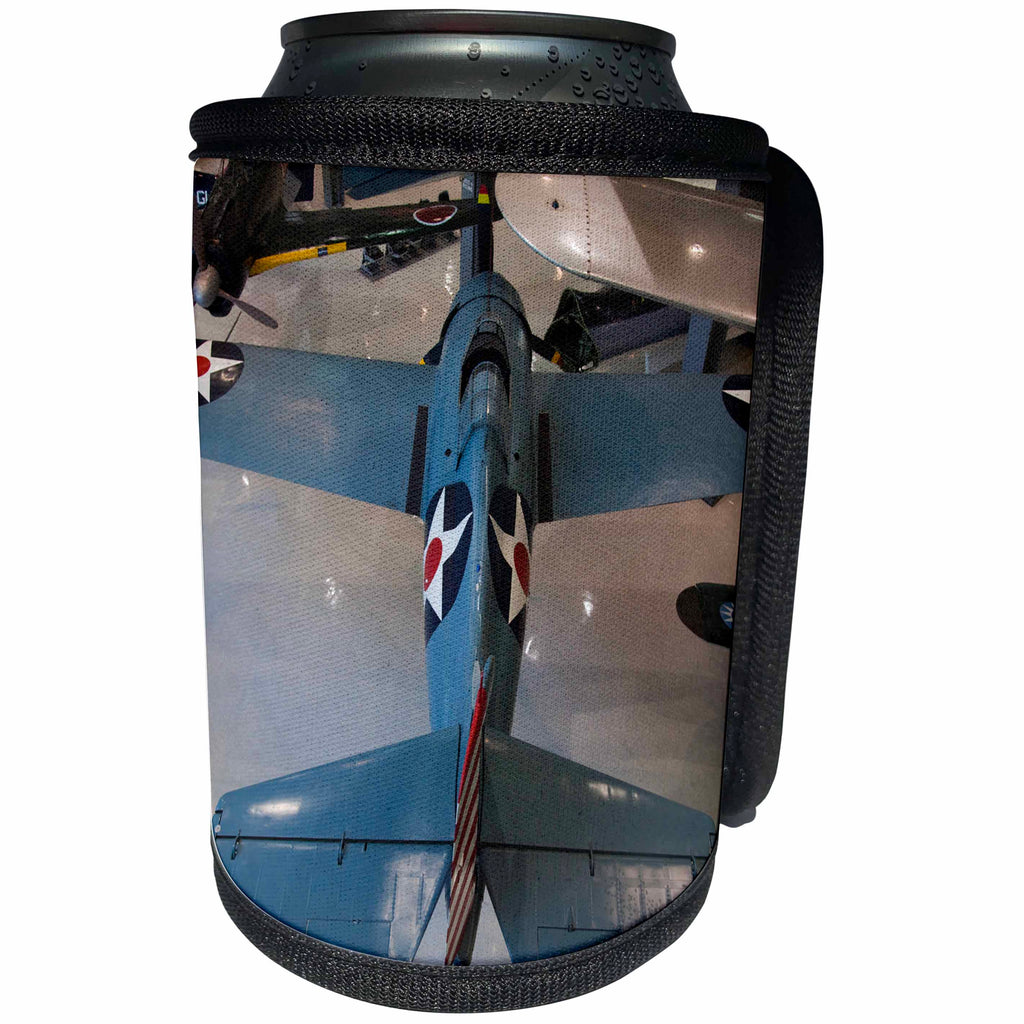 3dRose Danita Delimont - War Planes - Florida, Naval Aviation Museum, WWII F4F War plane - US10 WBI0506 - Walter Bibikow - Can Cooler Bottle Wrap (cc_89295)