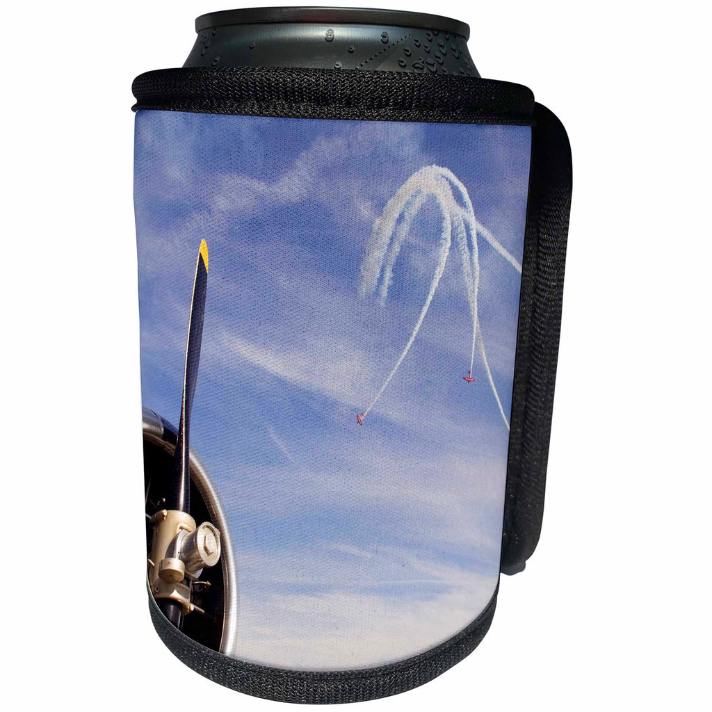 3dRose Danita Delimont - Aviation - Indiana, Indianapolis. Stunt planes, aviation - US15 BJA0015 - Jaynes Gallery - Can Cooler Bottle Wrap (cc_90260)