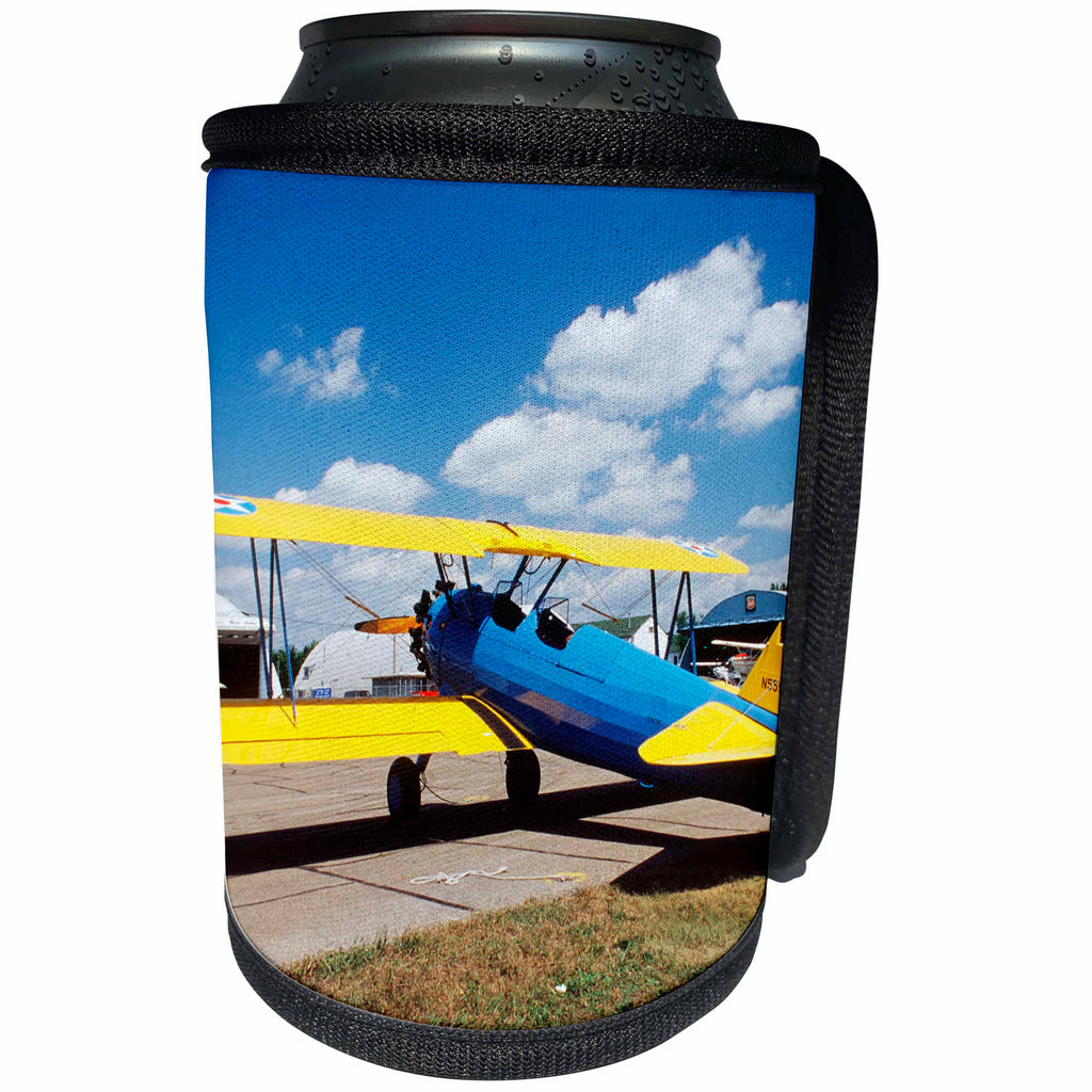 3dRose Danita Delimont - Aviation - Boelng Stearman PT-17 aviation - US24 BFR0067 - Bernard Friel - Can Cooler Bottle Wrap (cc_91294)