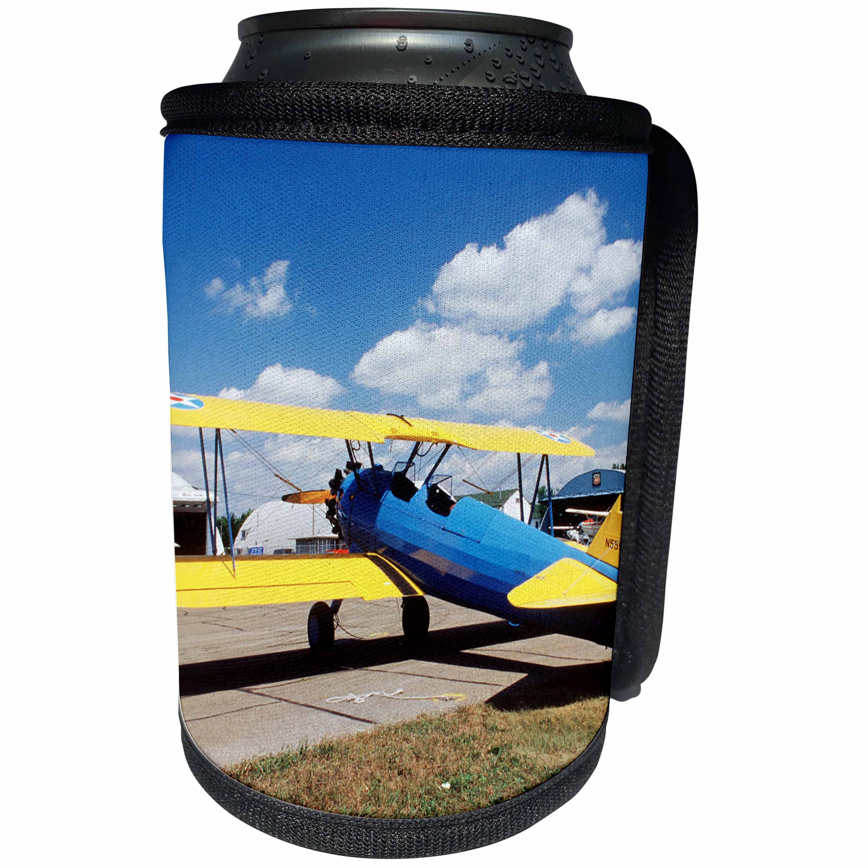 3dRose Danita Delimont - Aviation - Boelng Stearman PT-17 aviation - US24 BFR0067 - Bernard Friel - Can Cooler Bottle Wrap (cc_91294)