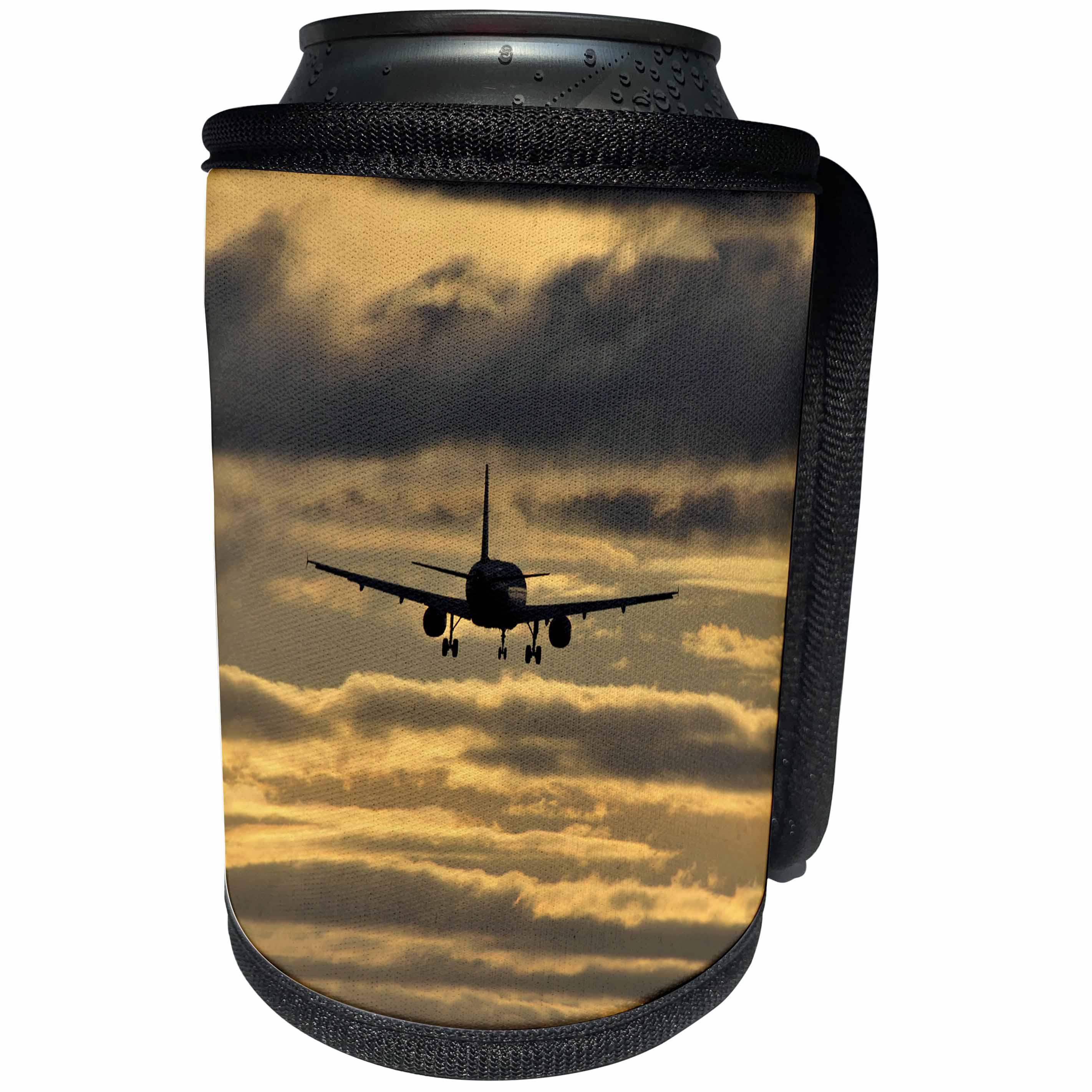 3dRose Danita Delimont - Aviation - Oregon, Portland. Airplane with landing gear - US38 BJA0455 - Jaynes Gallery - Can Cooler Bottle Wrap (cc_93583)