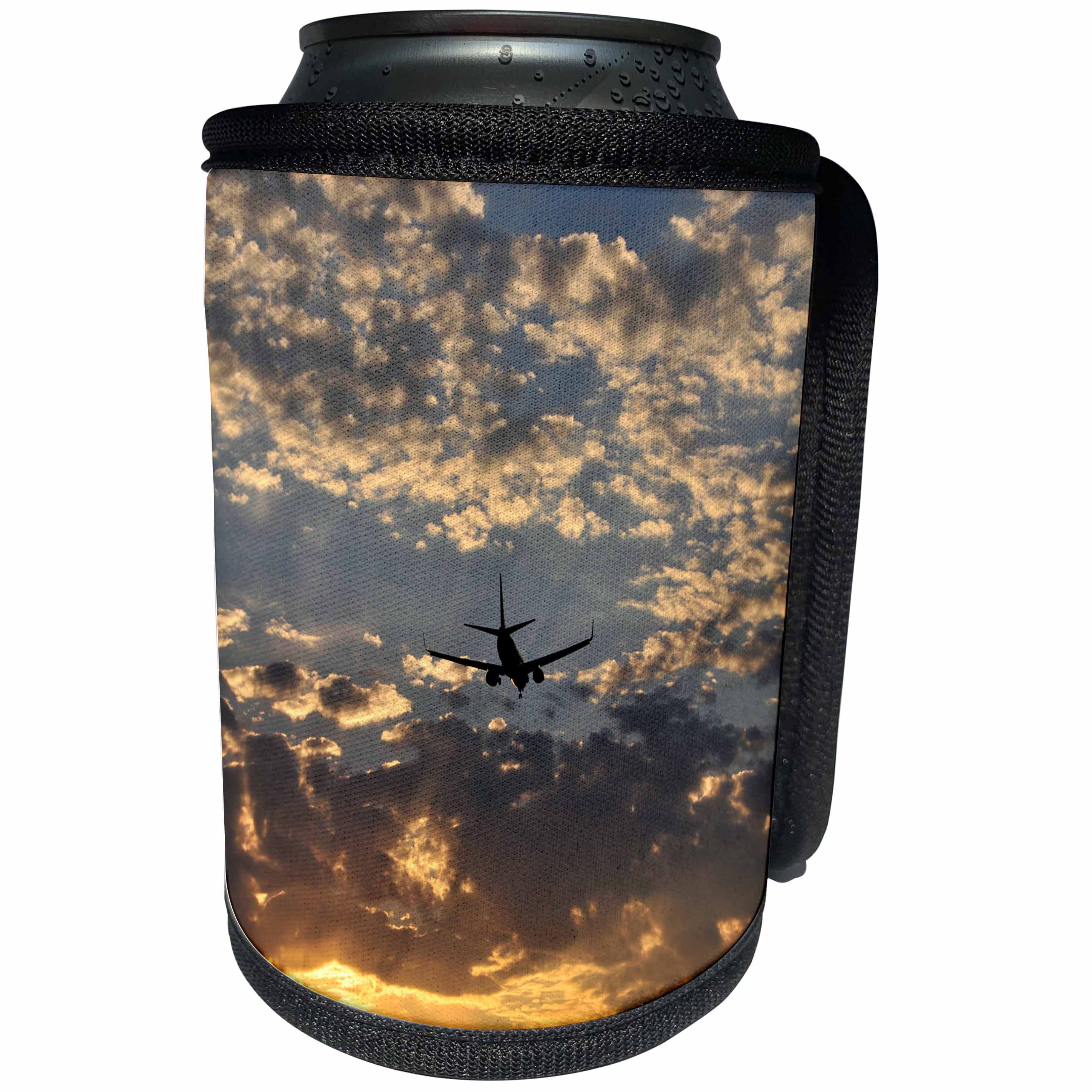3dRose Danita Delimont - Aviation - Oregon, Portland. Airplane with landing gear - US38 BJA0456 - Jaynes Gallery - Can Cooler Bottle Wrap (cc_93584)