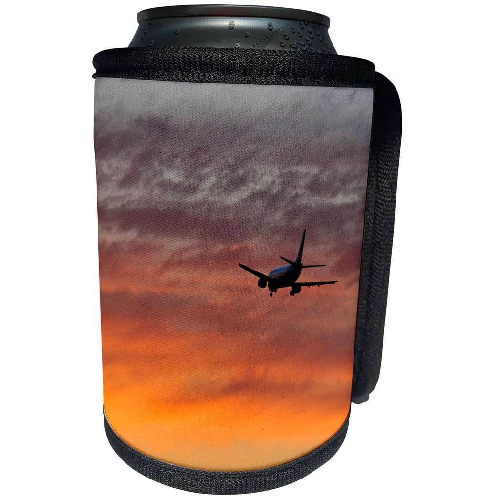 3dRose Danita Delimont - Aviation - Oregon, Portland. Airplane with landing gear - US38 BJA0457 - Jaynes Gallery - Can Cooler Bottle Wrap (cc_93585)