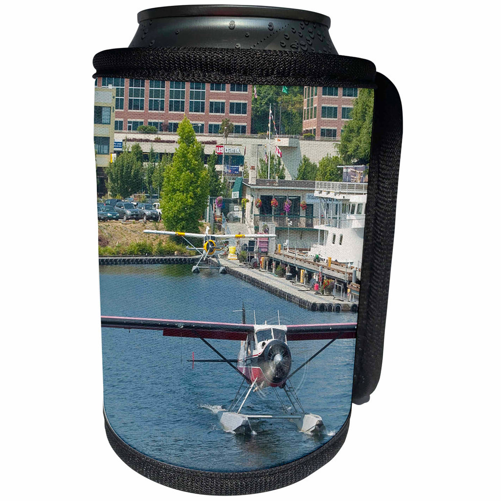 3dRose Danita Delimont - Aviation - Washington, Seattle, DHC-2 MKI Beaver seaplane - US48 CCR0263 - Charles Crust - Can Cooler Bottle Wrap (cc_95226)