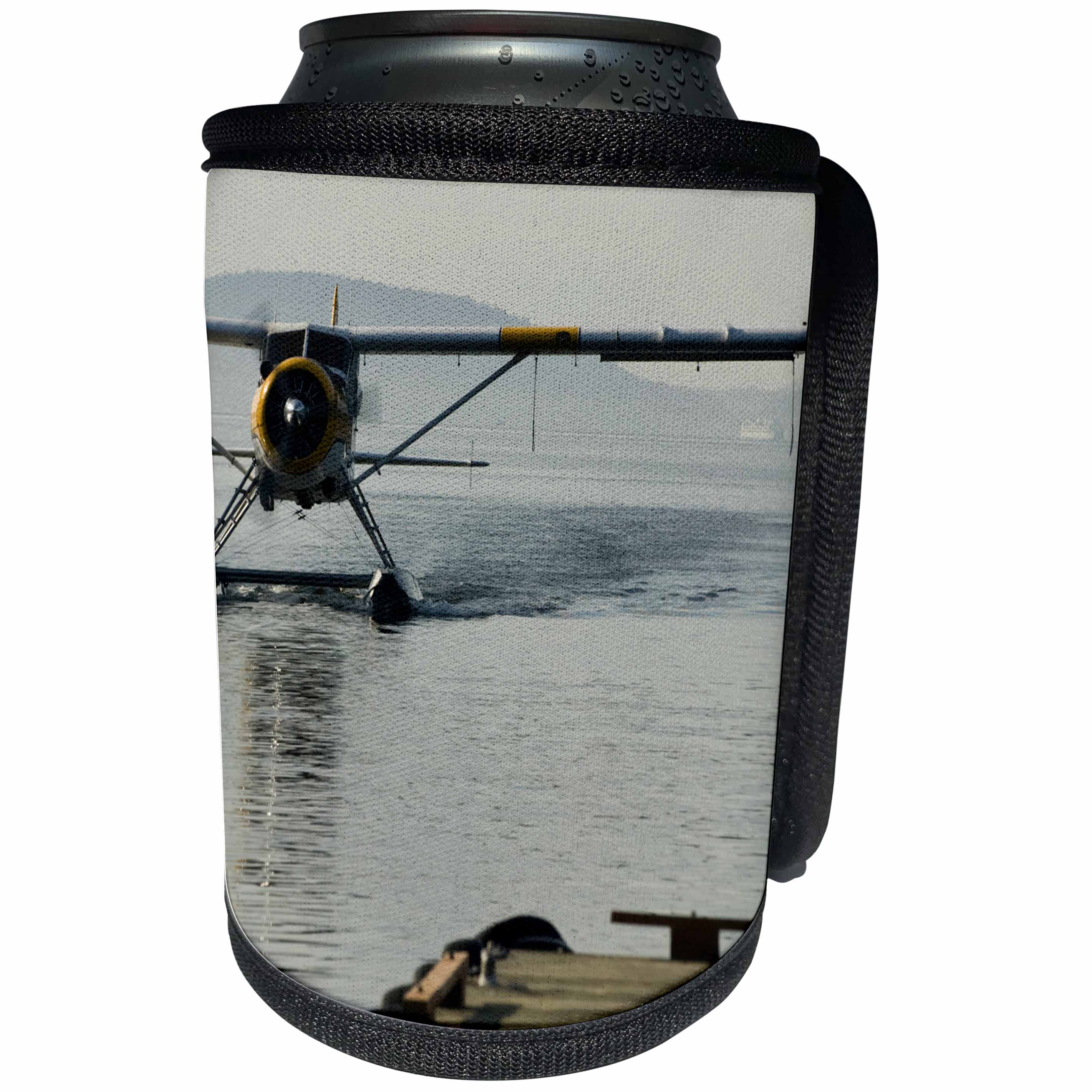 3dRose Danita Delimont - Aviation - WA, San Juan Islands, Float plane, aviation - US48 TDR0544 - Trish Drury - Can Cooler Bottle Wrap (cc_96919)