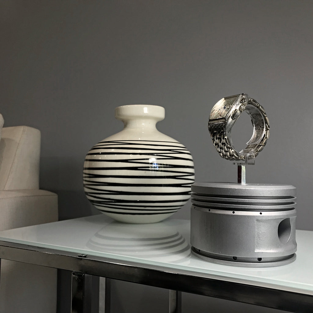 Continental Motors 0-200 C90 Airplane Engine Raw Piston Watch Display Stand (FLYING MONKEY)