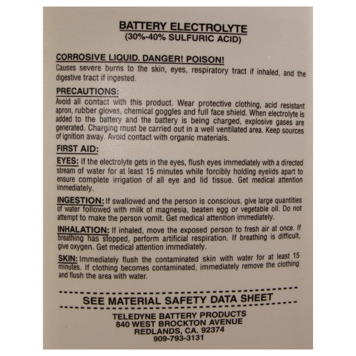 Gill 2 Quart Pack Aircraft Battery Electrolyte Fluid – DT2QT