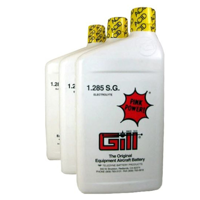 Gill Aircraft Battery Electrolyte, 3 Quart – DT3QT