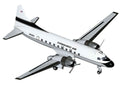 Convair C-131 Commercial Aircraft "Conquest Air Cargo" (N342GS) White with Black Tail Stripes "Gemini 200" Series 1/200 Diecast Model Airplane by GeminiJets