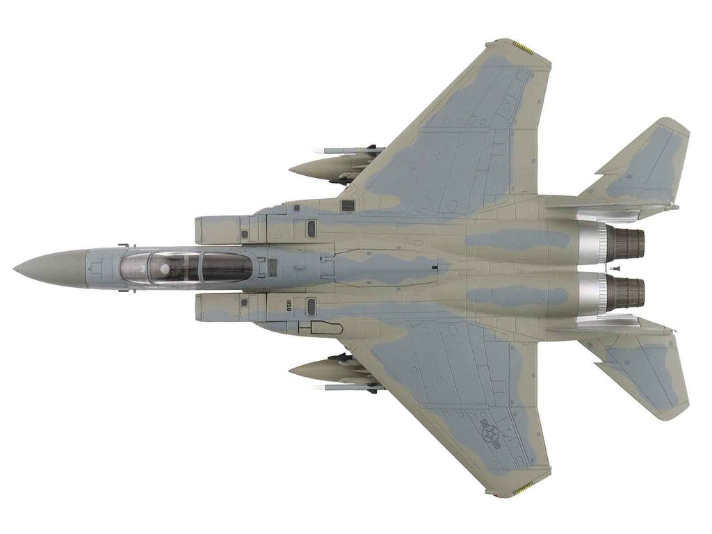 McDonnell Douglas F-15C Eagle Fighter Aircraft "85-0111 11th Air Force Elmendorf Air Force Base Alaska" United States Air Force "Air Power Series" 1/72 Diecast Model by Hobby Master
