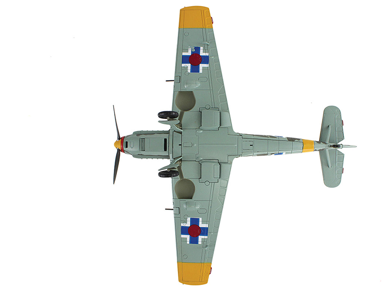Messerschmitt Bf 109E-3 Fighter Aircraft "White 2 Jan Reznak 13.(slow)/JG 52 Kraznodar USSR" (1943) German Luftwaffe "Air Power Series" 1/48 Diecast Model by Hobby Master